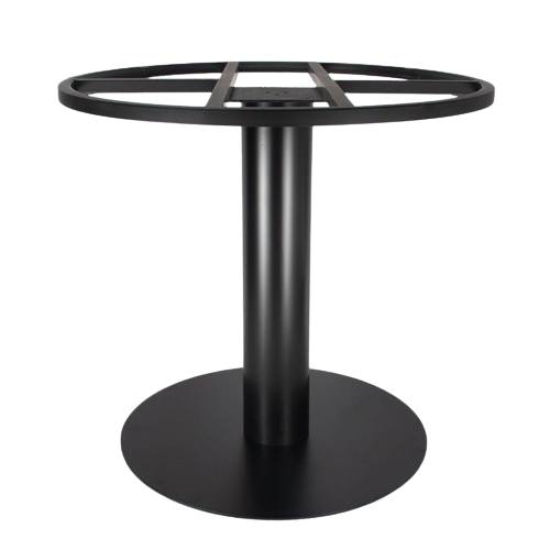 MS Black 4ft Dia Table Base for Restaurant