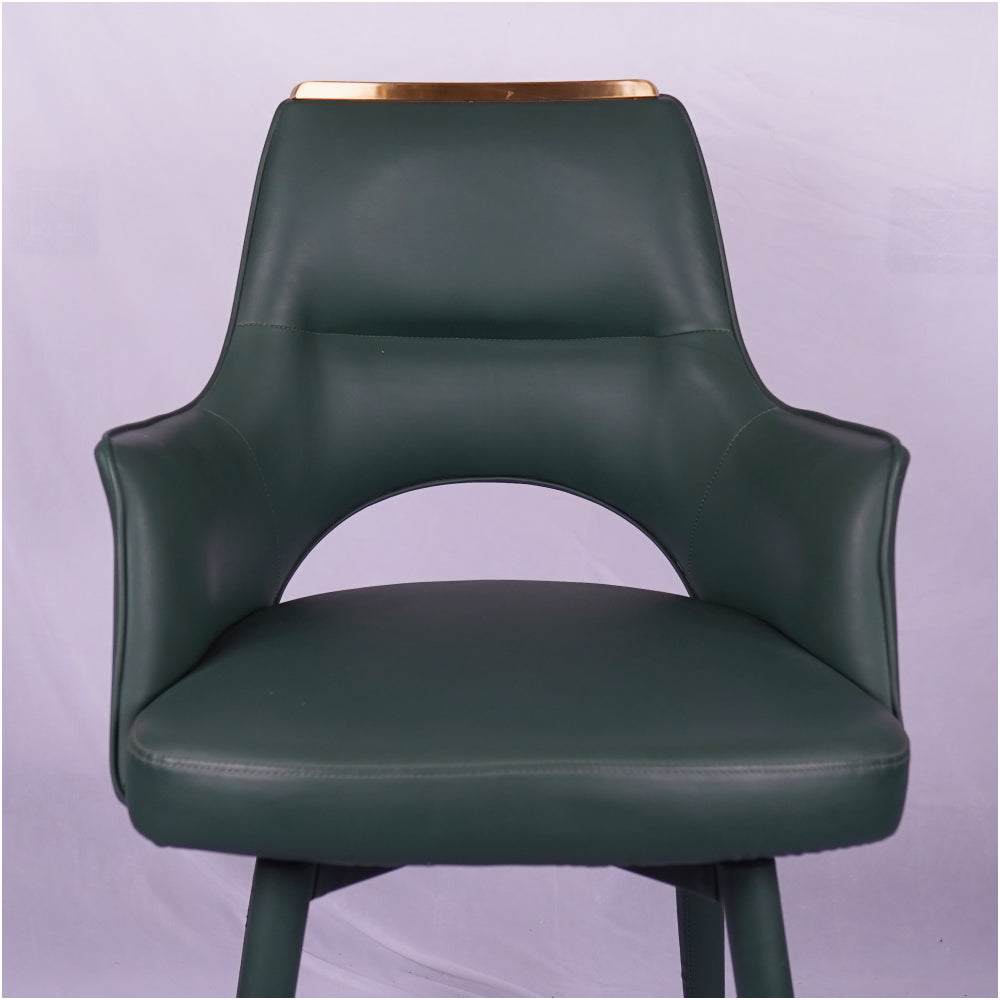 Holo Green Revolving Restaurant Dining Chair