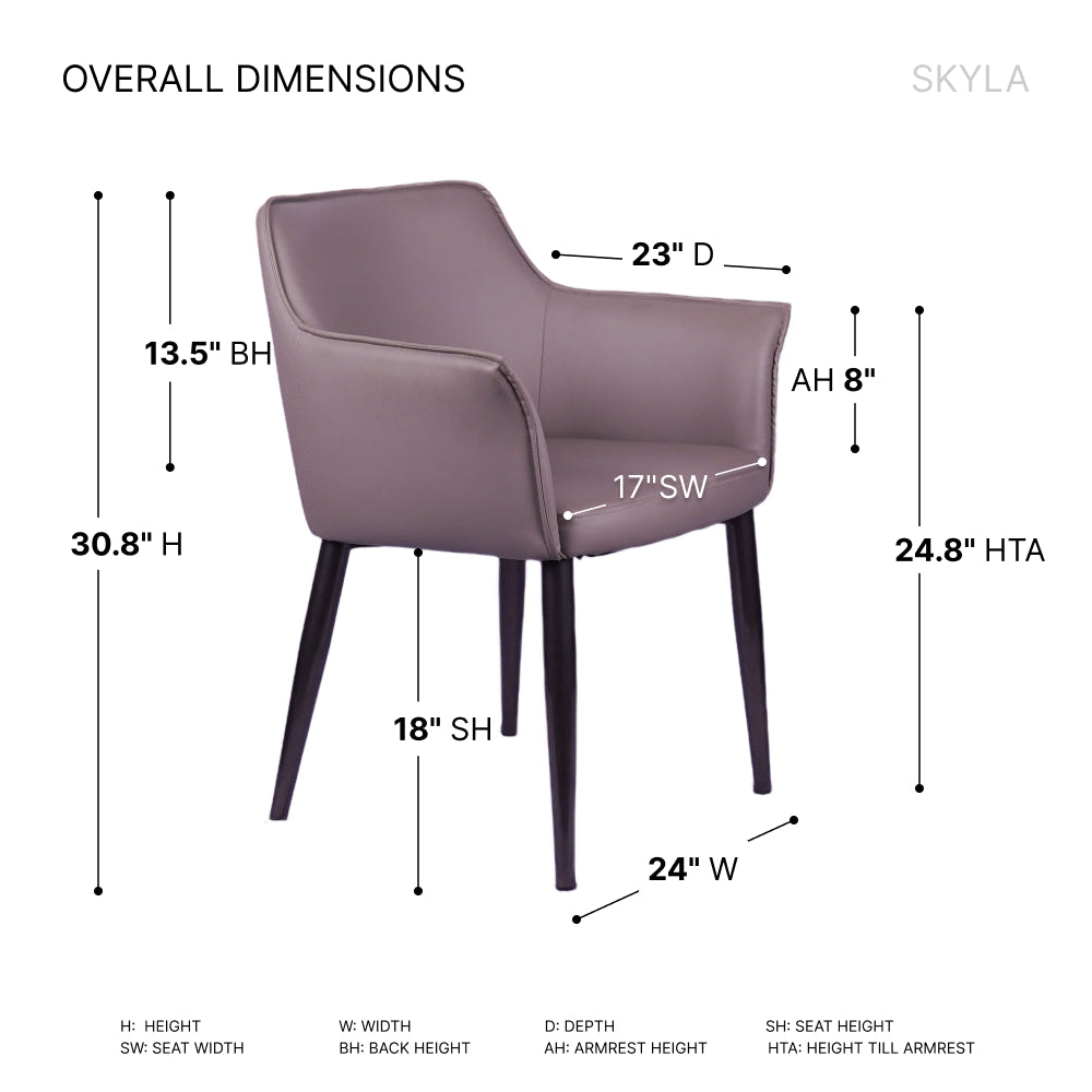 Skyla Grey Restaurant Chair