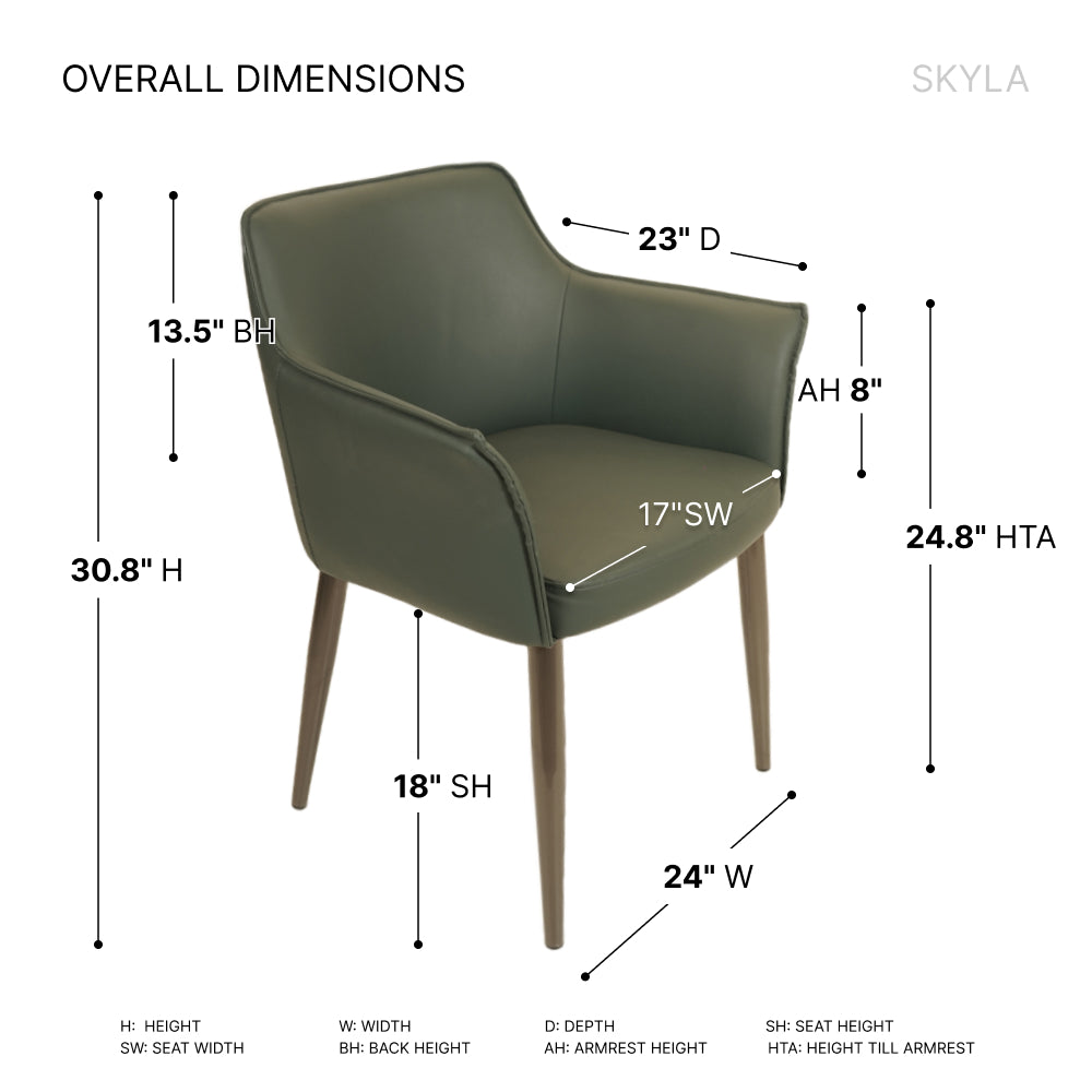 Skyla Green Restaurant Chair