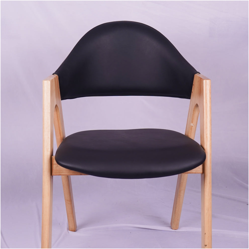 Vivid Black Restaurant Chair - Mid Size