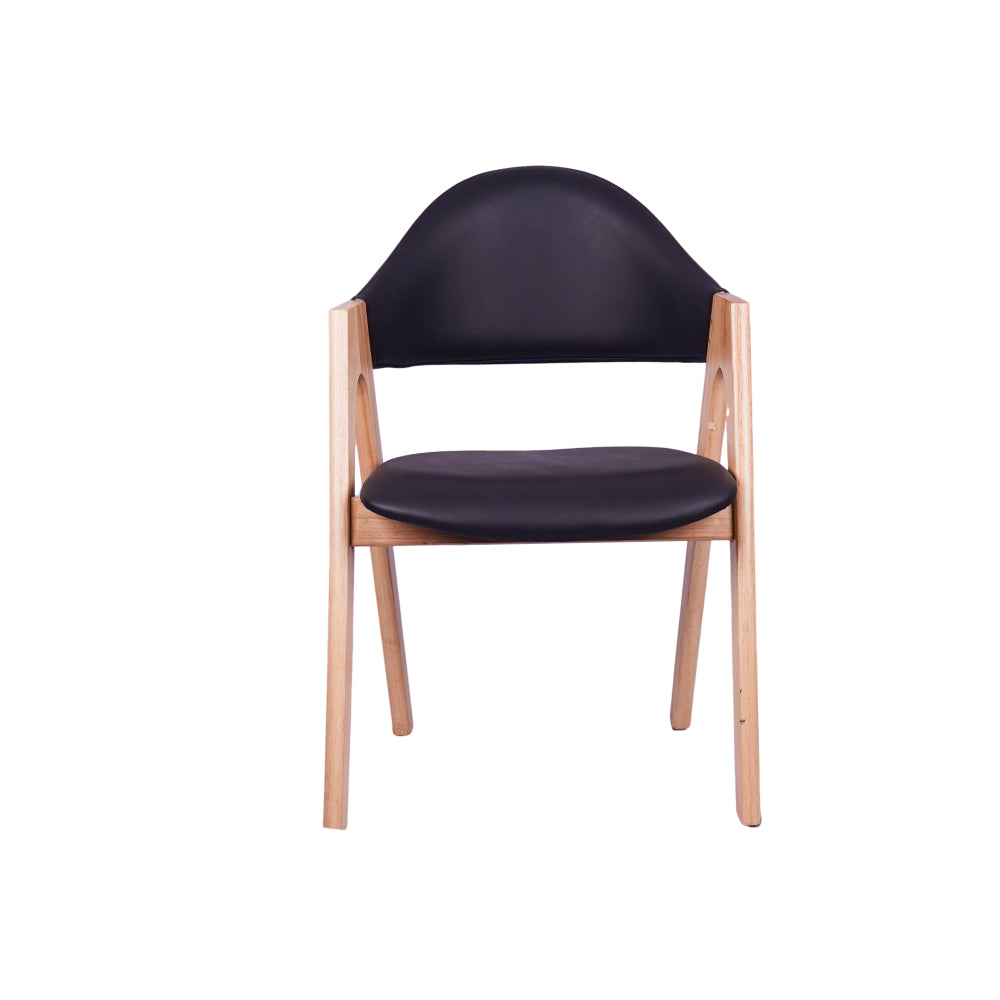 Vivid Black Restaurant Chair - Mid Size