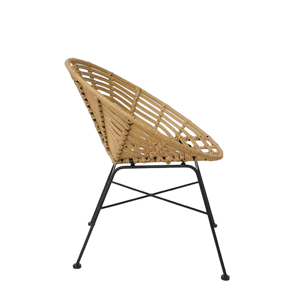 Volcane Outdoor Pvc Cane Chair For Restaurant