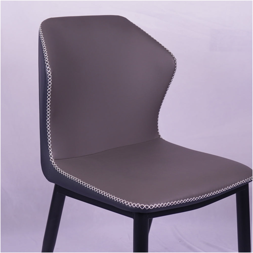 Zigzag Dark Grey Restaurant Chair