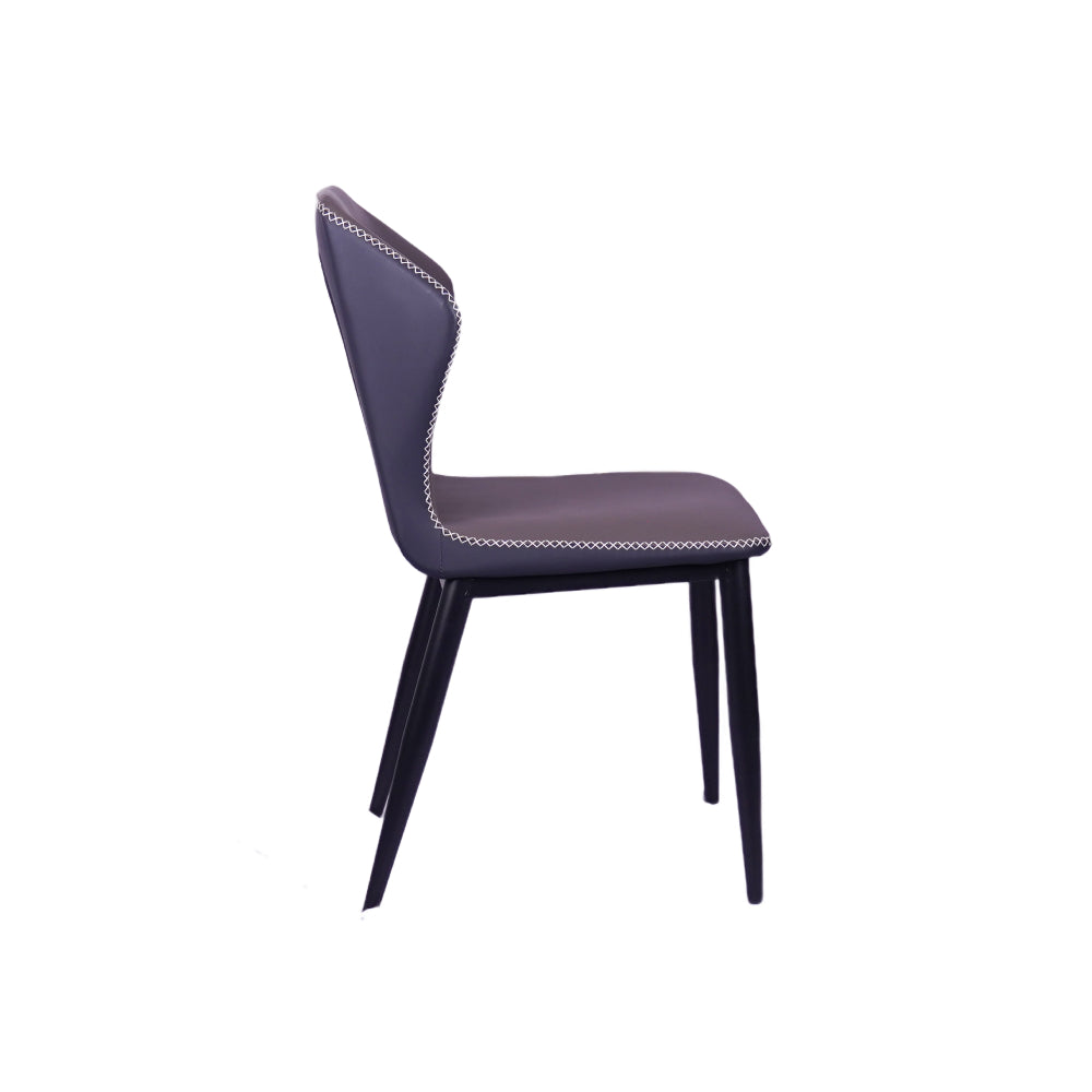 Zigzag Dark Grey Restaurant Chair