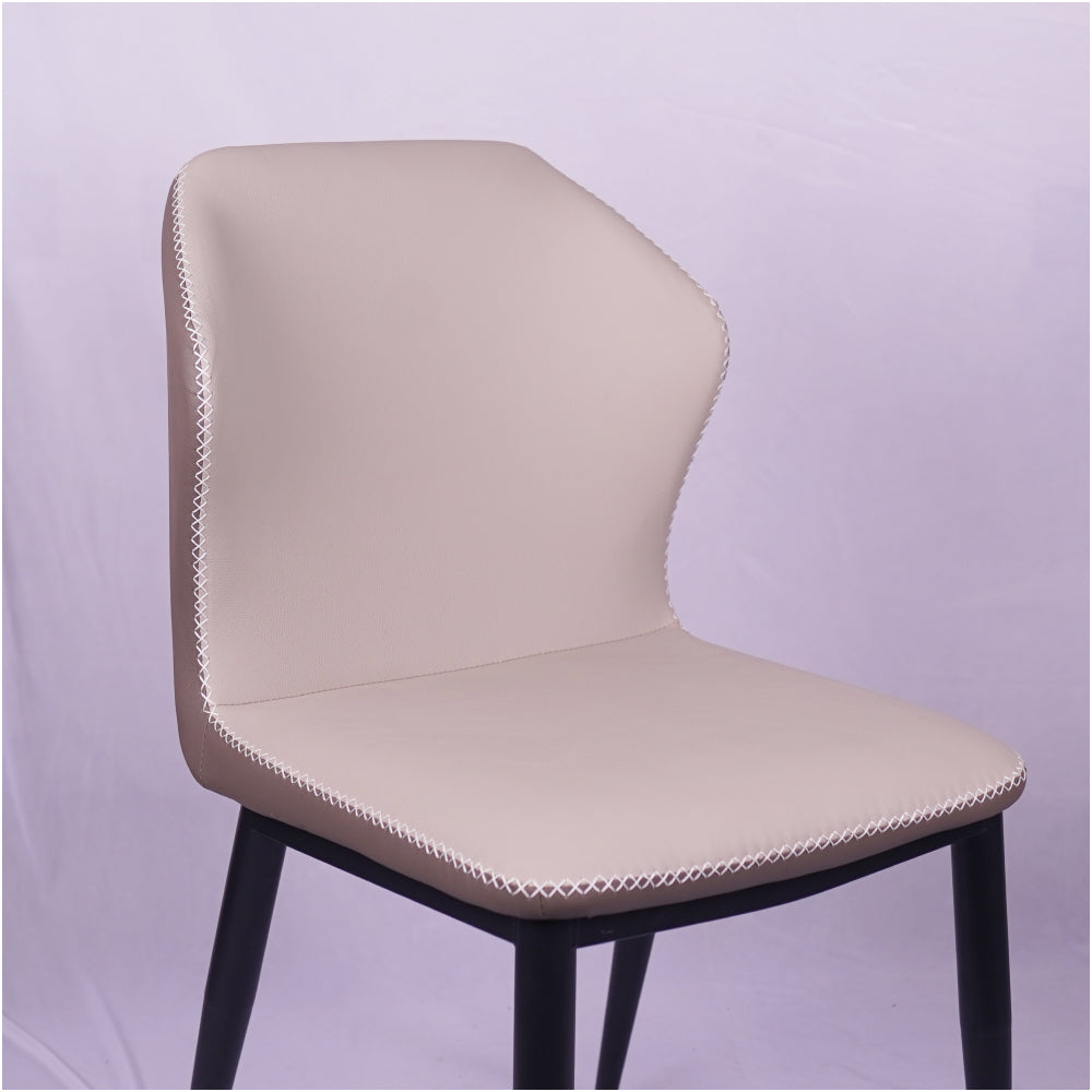 Zigzag Leather Restaurant Chair