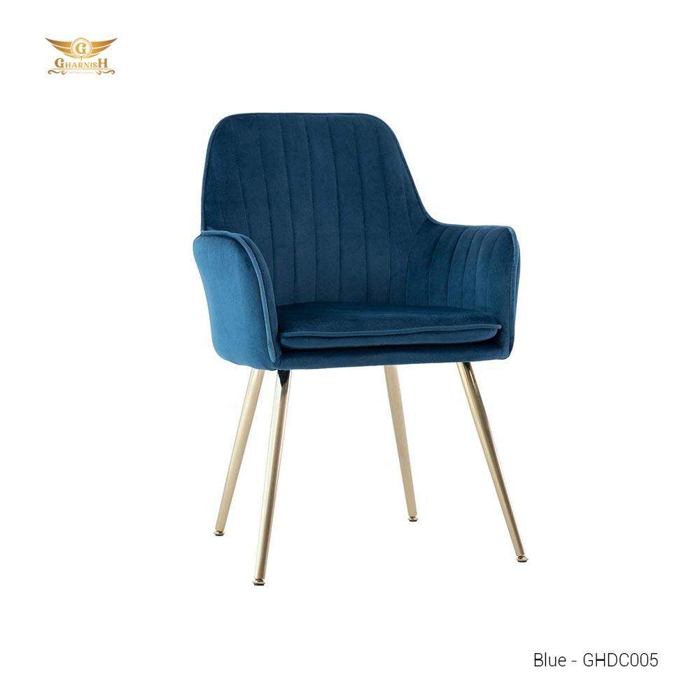 Blue velvet dining online chairs